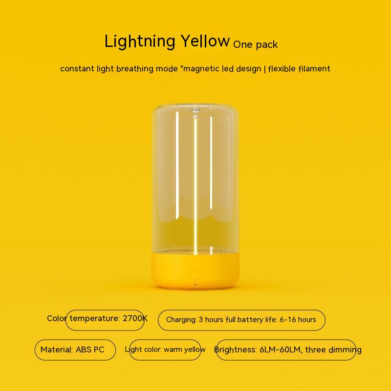 FlexiGlow Portable LED Night Light BestGadget4U yellow
